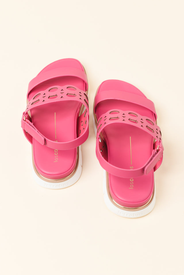 Terica Pink Velcro Sandal image 4