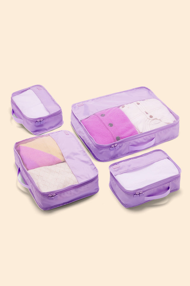 Tessa Lilac Packing Cube 4 Pack