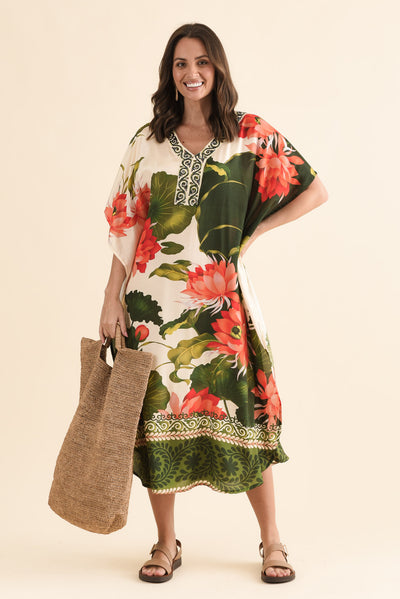 Thomas Green Flower Kaftan