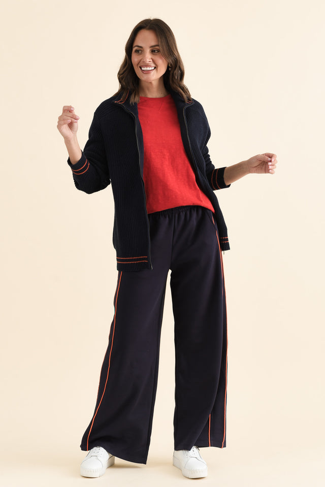 Traveller Navy Pocket Sweatpants,brunette model,Full Outfit,alt text|model:MJ image 2
