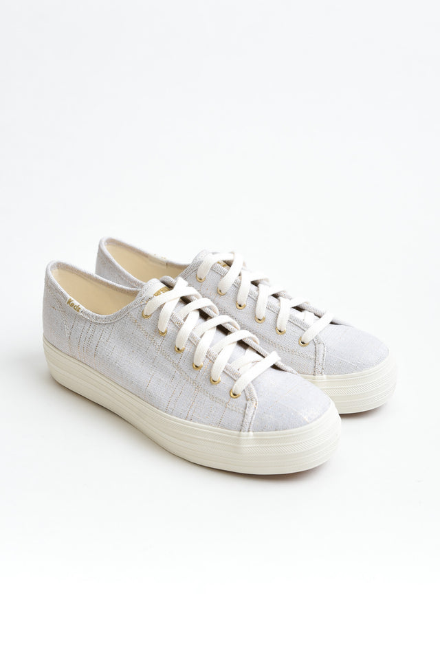 Triple Kick Metallic Canvas Sneaker