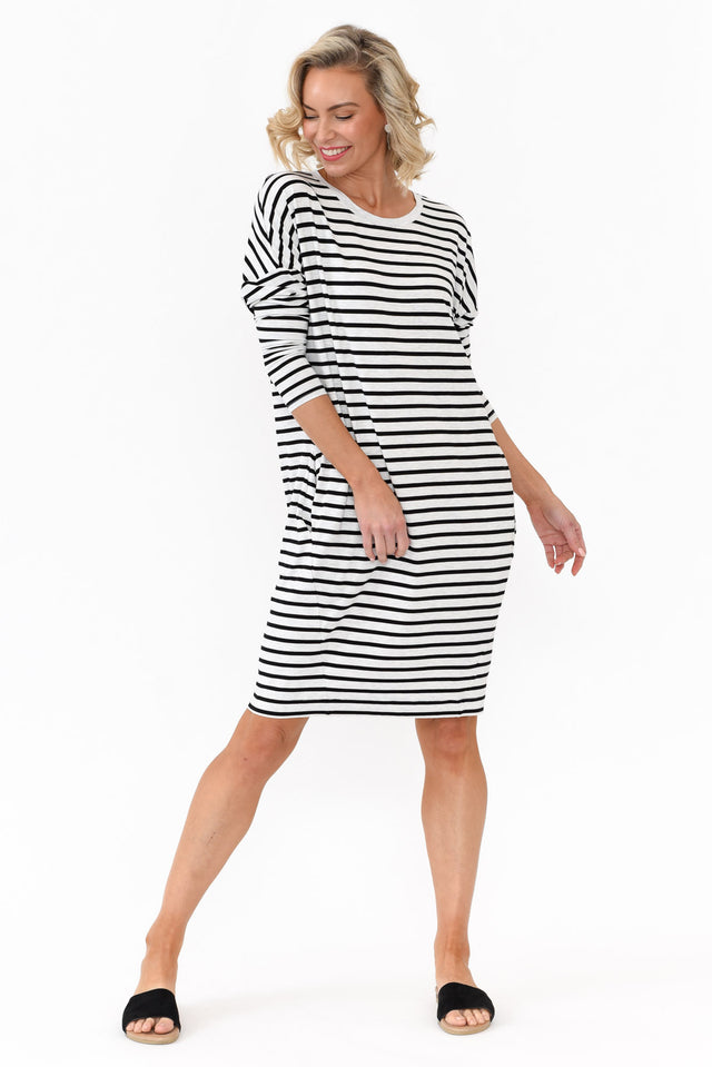 Turner Grey Stripe Bamboo Dress image 6