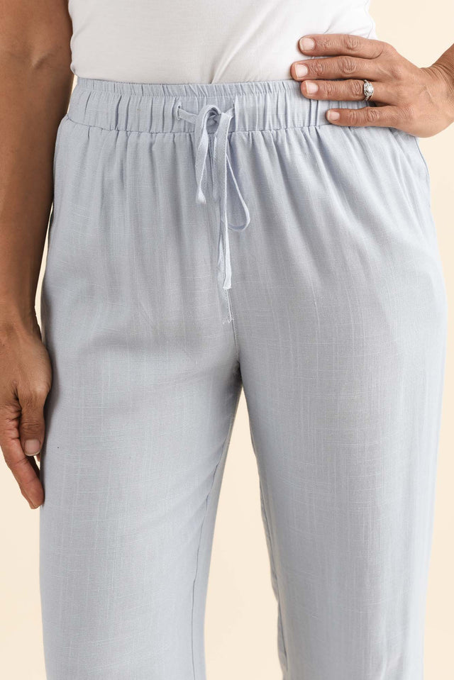 Twain Blue Pocket Pants,Detail,Brunette model,alt text|model:Cara image 6