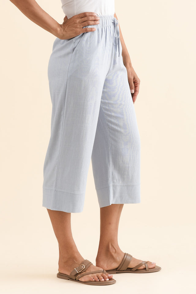Twain Blue Pocket Pants,Side,Brunette model,alt text|model:Cara image 4