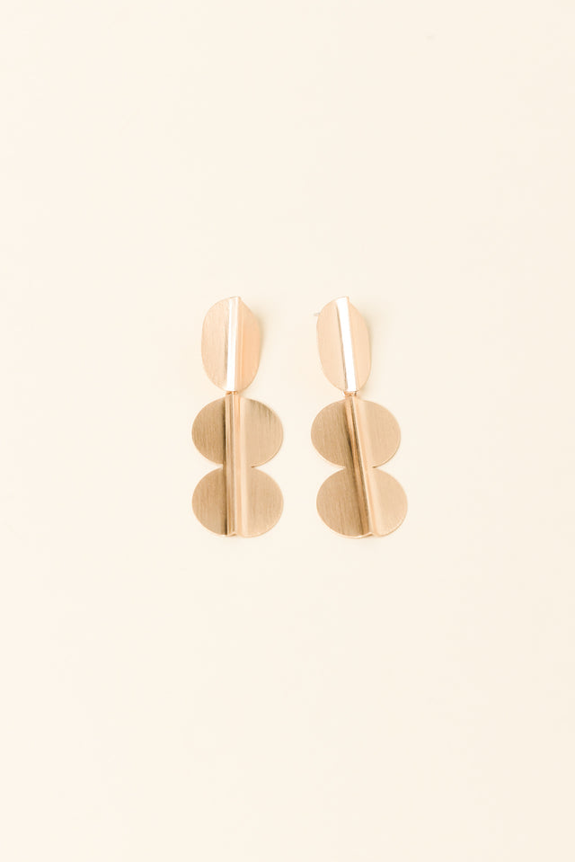 Tyron Gold Drop Earrings
