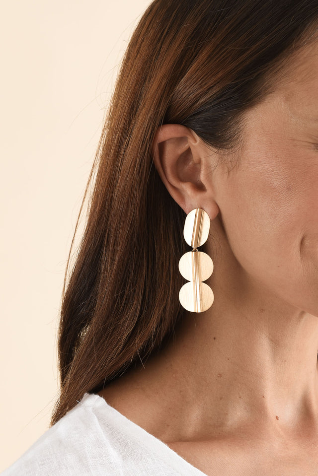 Tyron Gold Drop Earrings