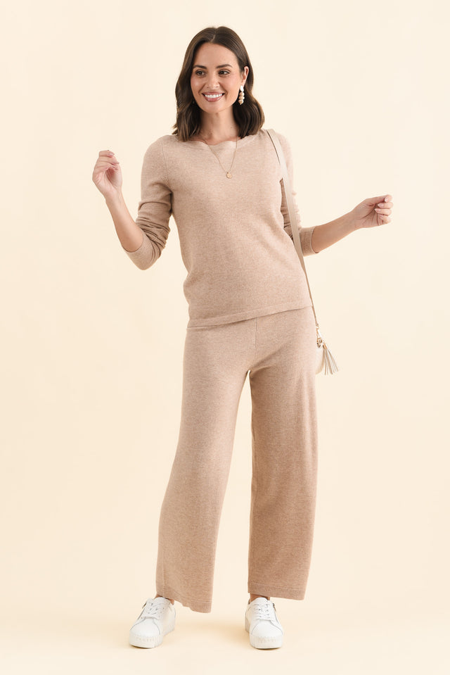 Valery Beige Wool Cashmere Jumper