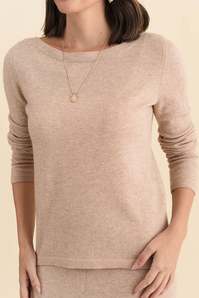 Valery Beige Wool Cashmere Jumper image 5