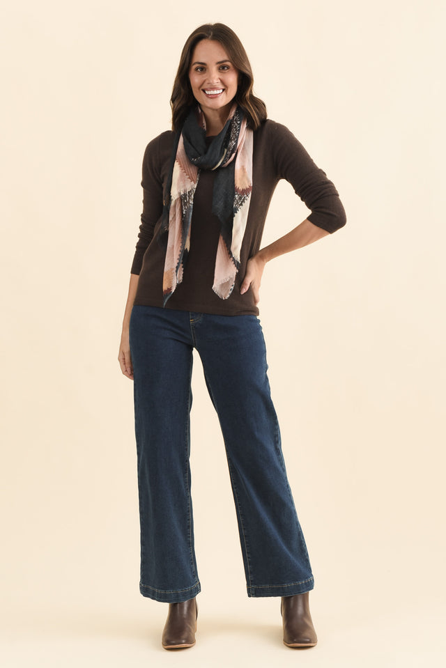 Valery Chocolate Wool Cashmere Jumper