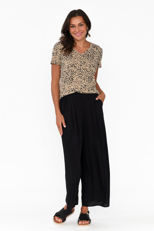 Orella Black Wide Leg Pants