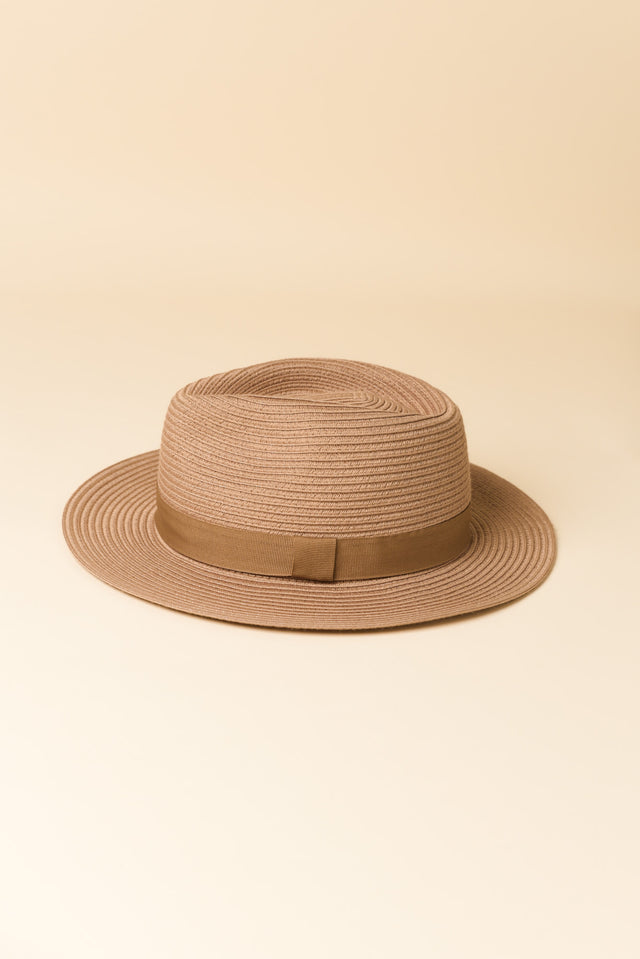 Voyager Caramel Travel Fedora