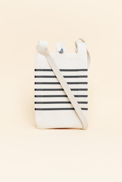Waverly Black Stripe Phone Bag