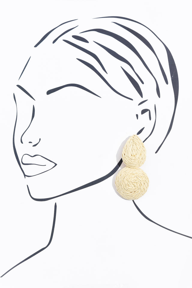 Wendy Natural Woven Drop Earrings
