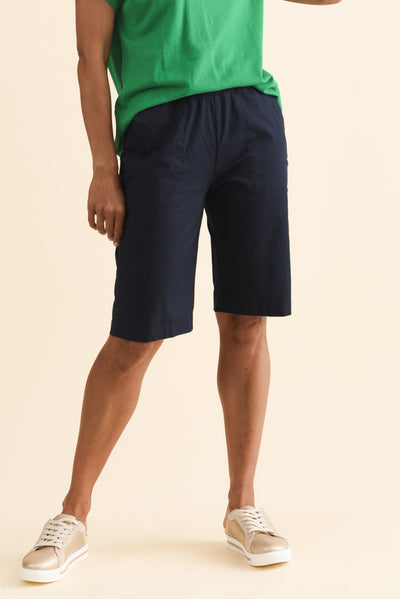 Wilson Navy Cotton Shorts