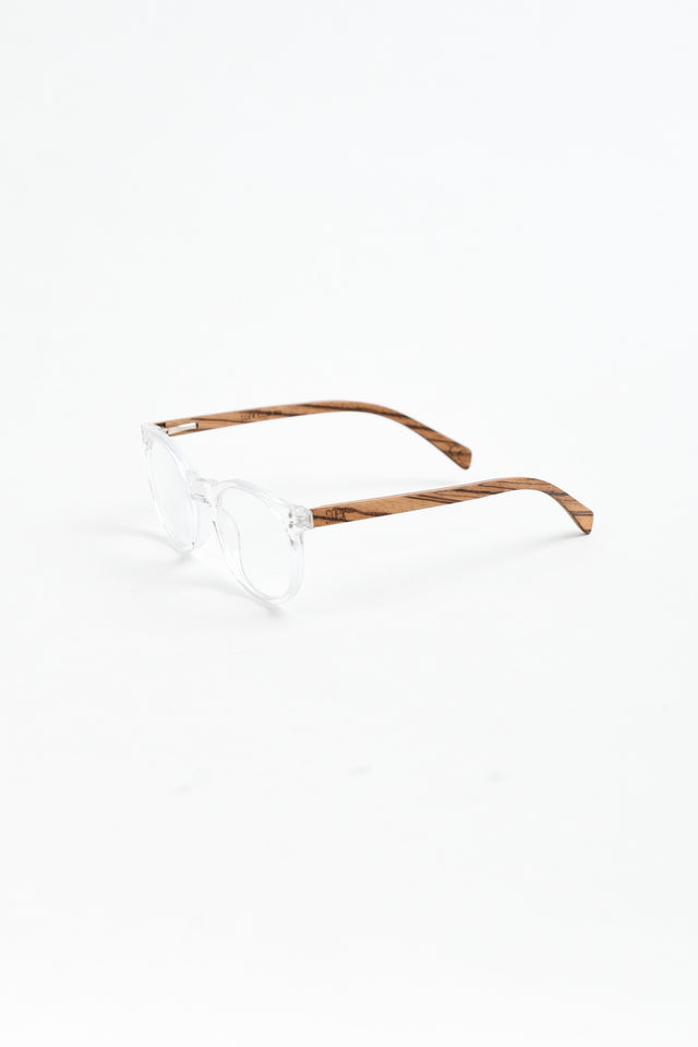 Wineglass Clear Wooden Reading Glasses image 2