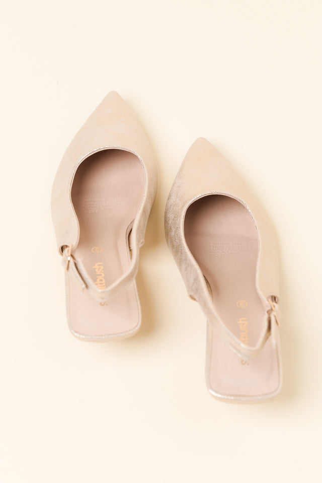 Wish Gold Slingback Heel image 4