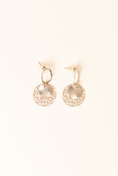 Wynna Gold Disc Earrings