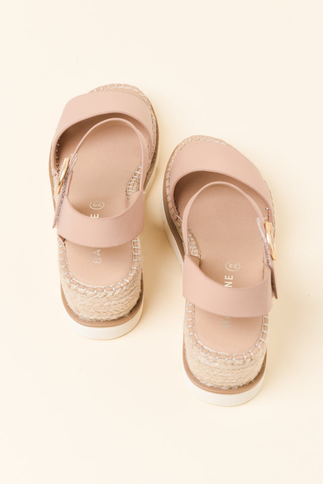 Yvette Blush Leather Wedge image 3