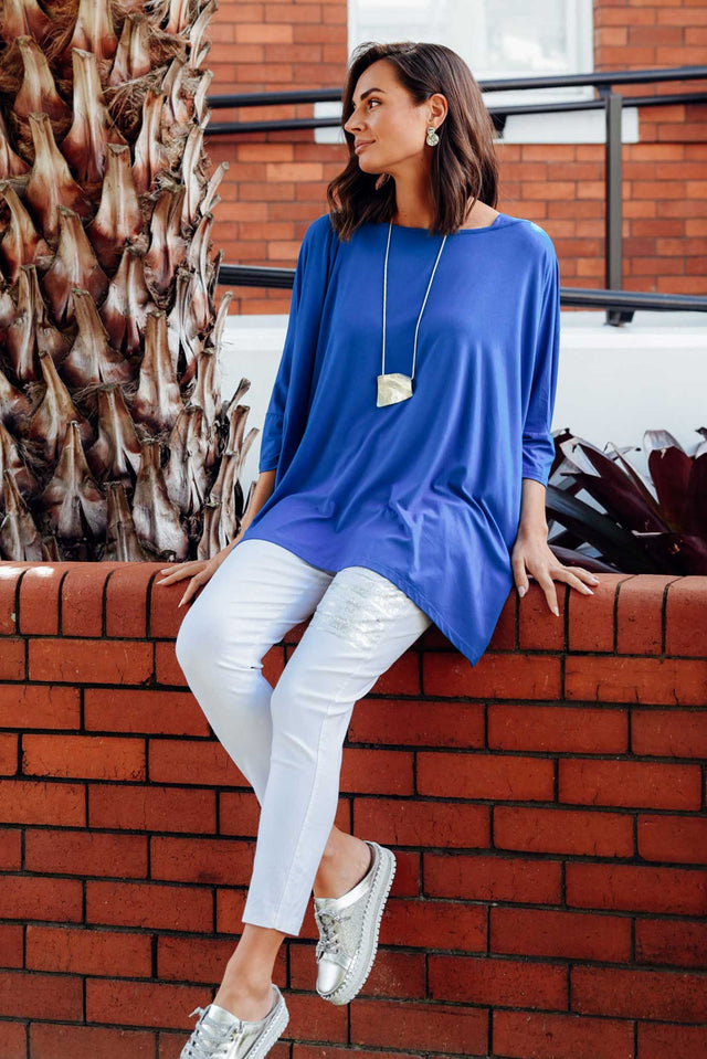 Zachary White Foil Stretch Pants