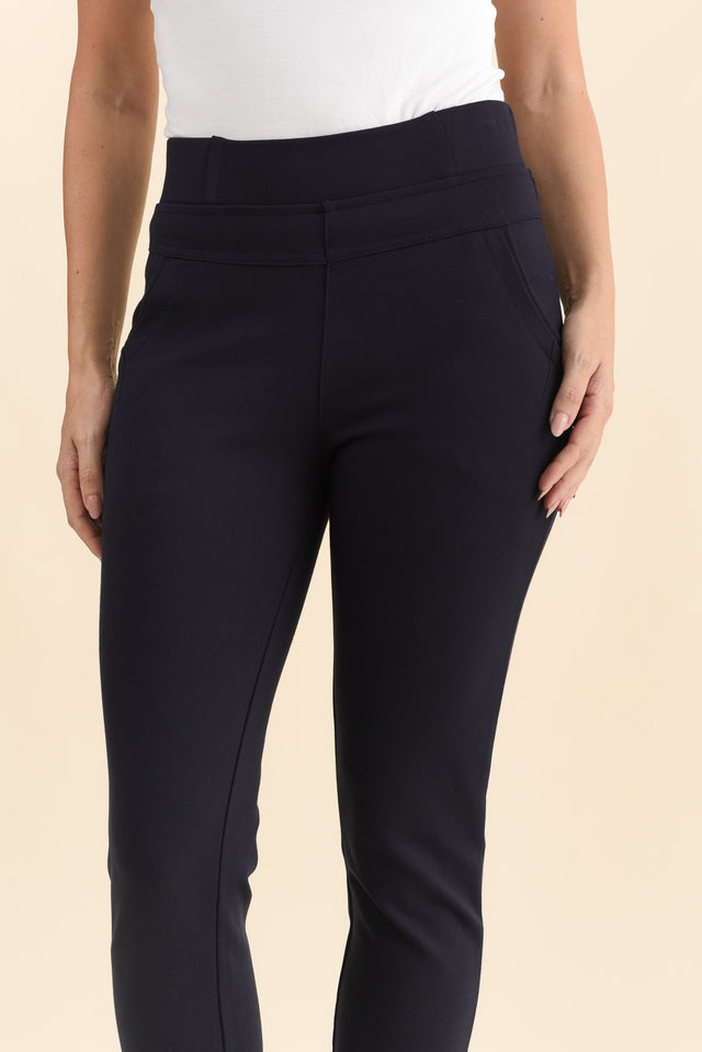 Zachary Navy Stretch Pants image 5