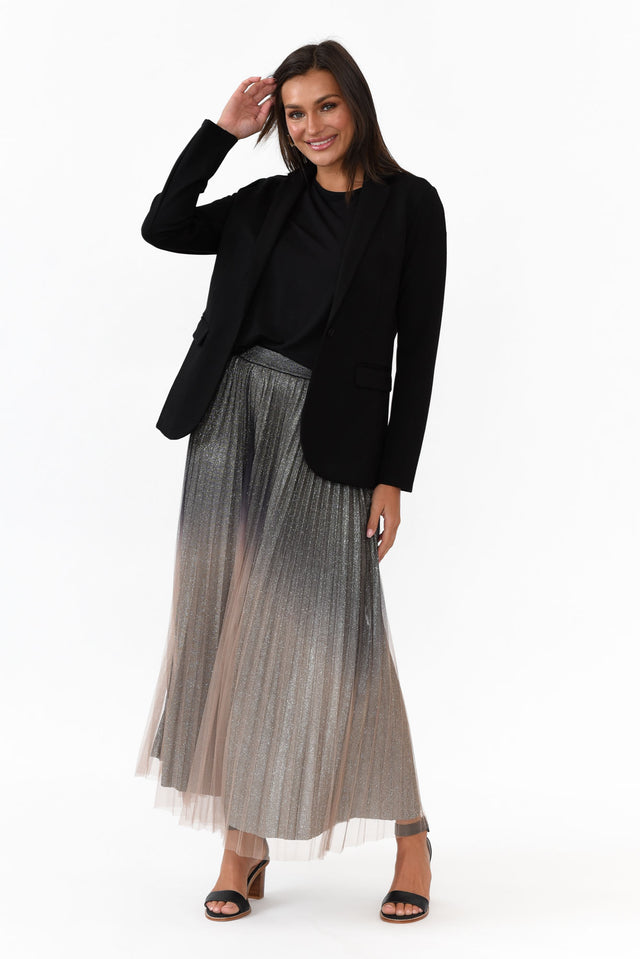 Zander Black Collared Blazer