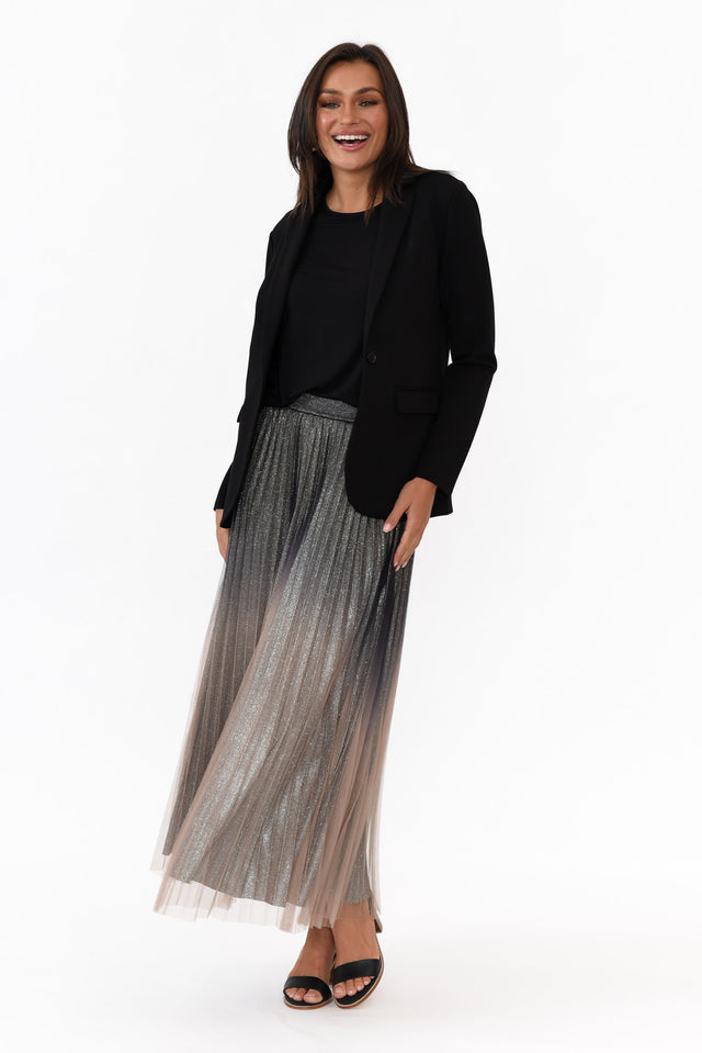 Zander Black Collared Blazer