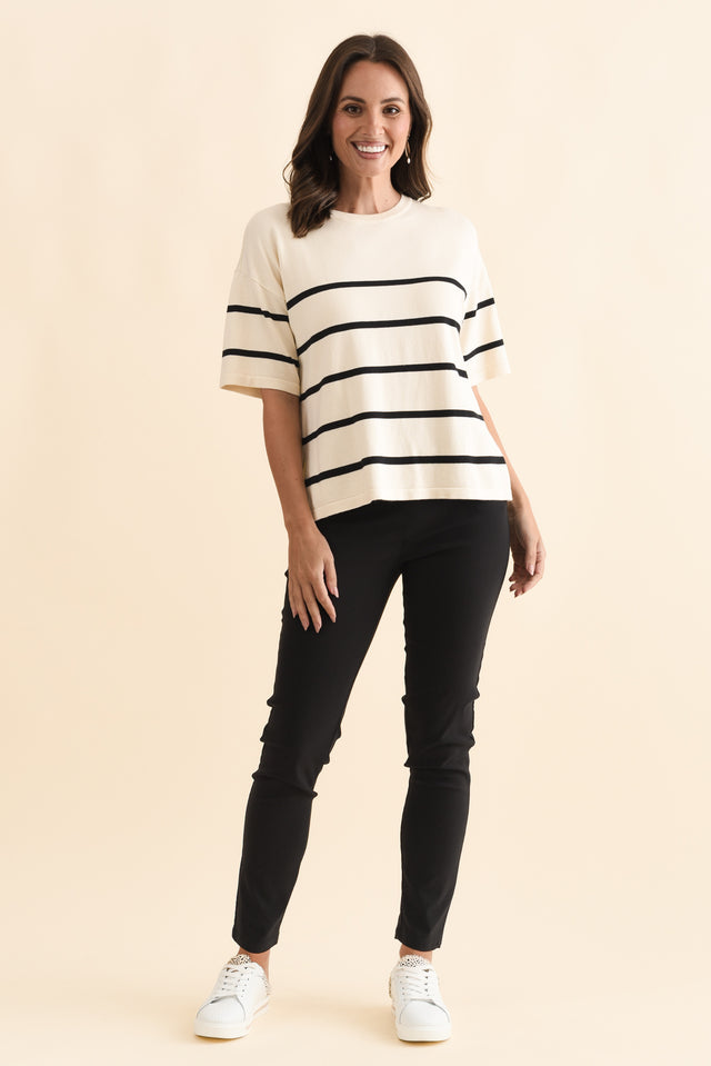 Zara Black Stretch Full Length Pants image 7