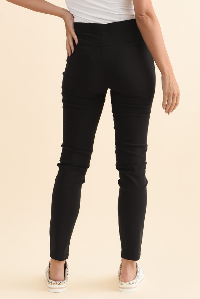 Zara Black Stretch Full Length Pants image 5