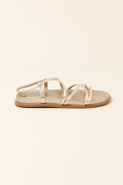 Zarn Gold Strappy Sandal