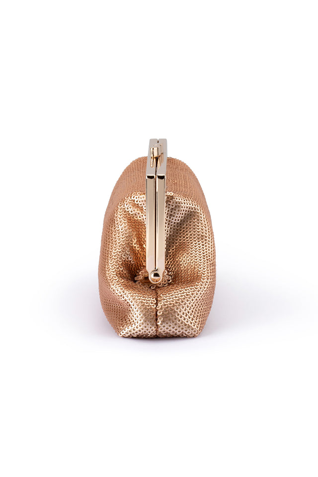 Zephyr Blush Sequin Clutch image 6
