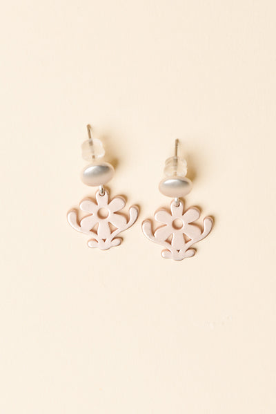 Zeta Rose Gold Daisy Stud Earrings