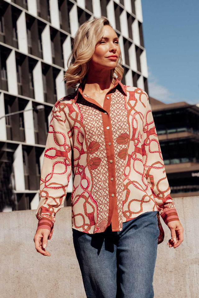 Zigi Pink Chain Shirt