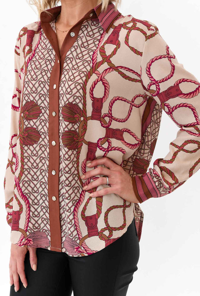 Zigi Pink Chain Shirt