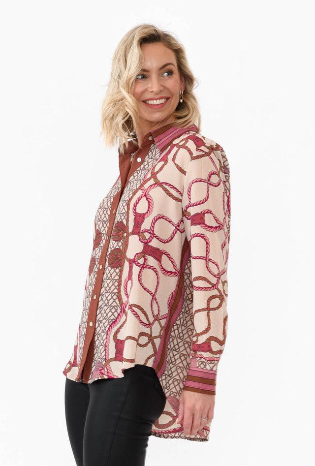 Zigi Pink Chain Shirt