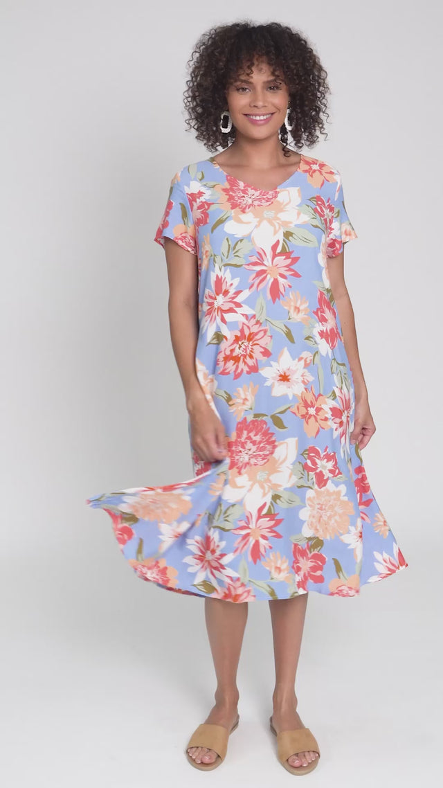 June Blue Garden Swing Dress thumbnail 2