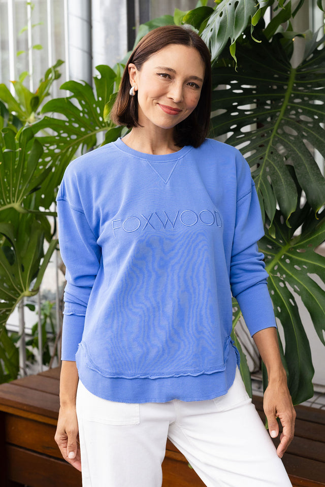 Simplified Cobalt Crewneck Sweatshirt image 1