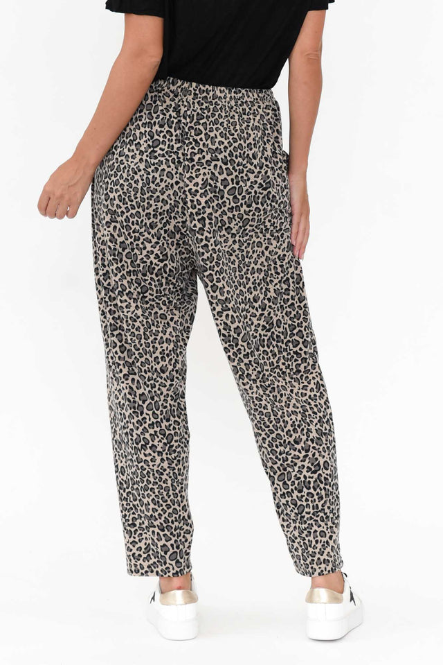 Allora Brown Leopard Stretch Pants image 5