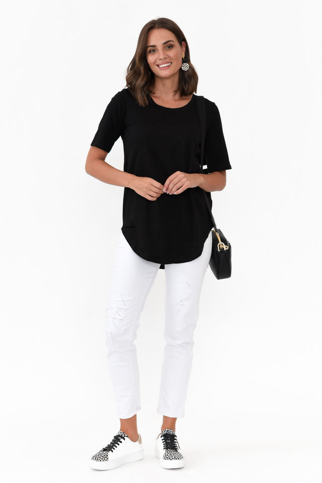 Zadie Distressed White Stretch Jeans