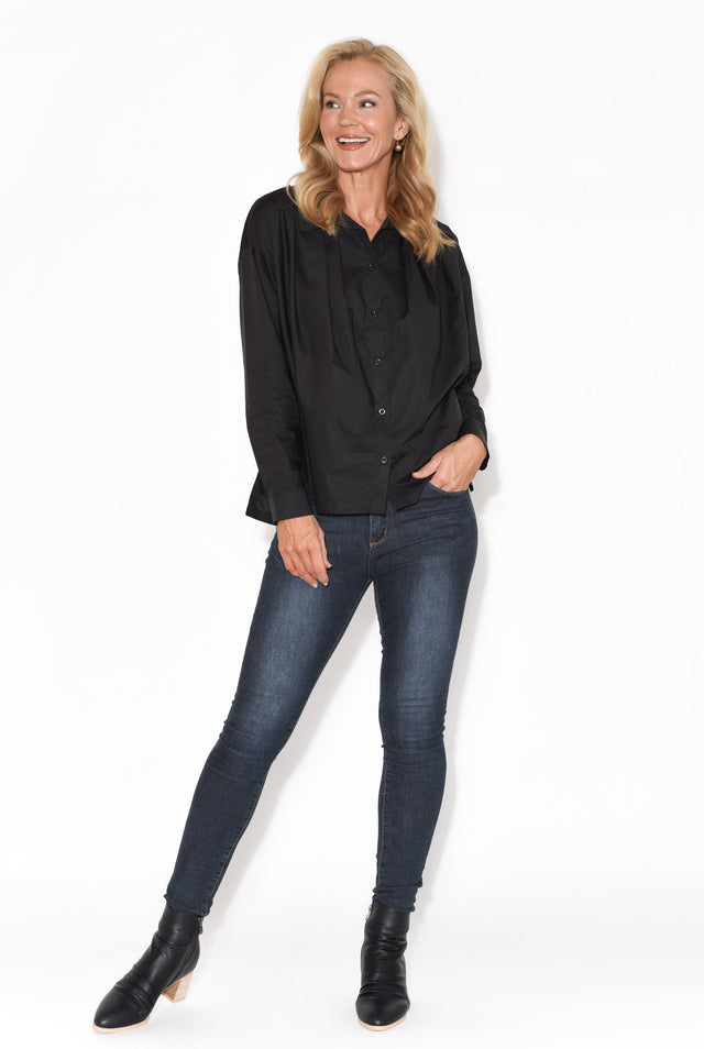 Atticus Black Cotton Shirt