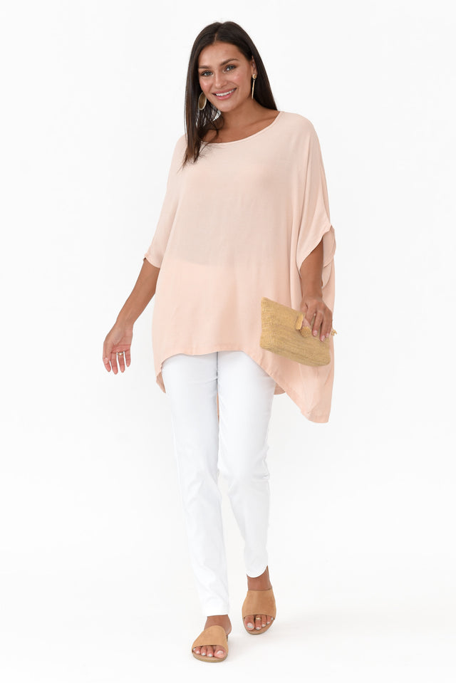 Blush Pink Drape Top