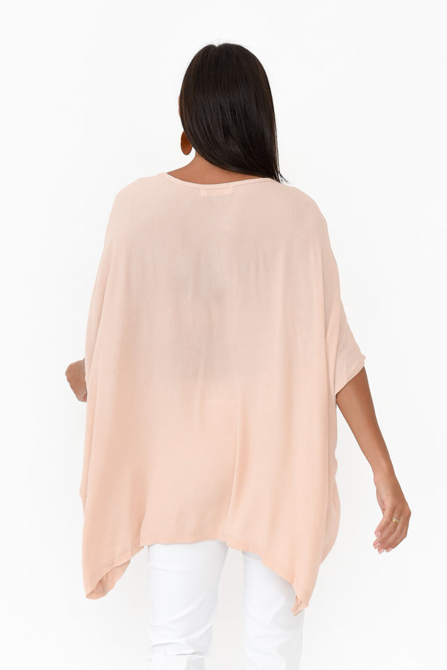 Blush Pink Drape Top