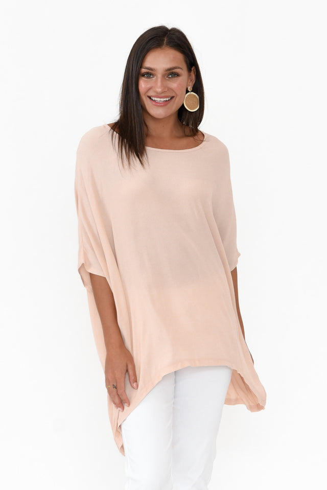 Blush Pink Drape Top