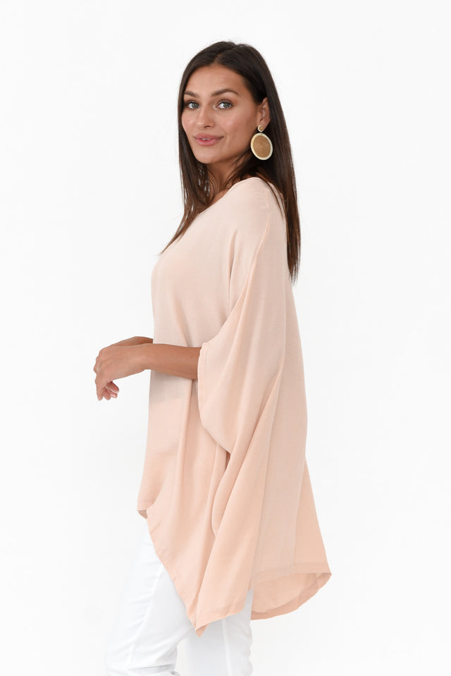 Blush Pink Drape Top