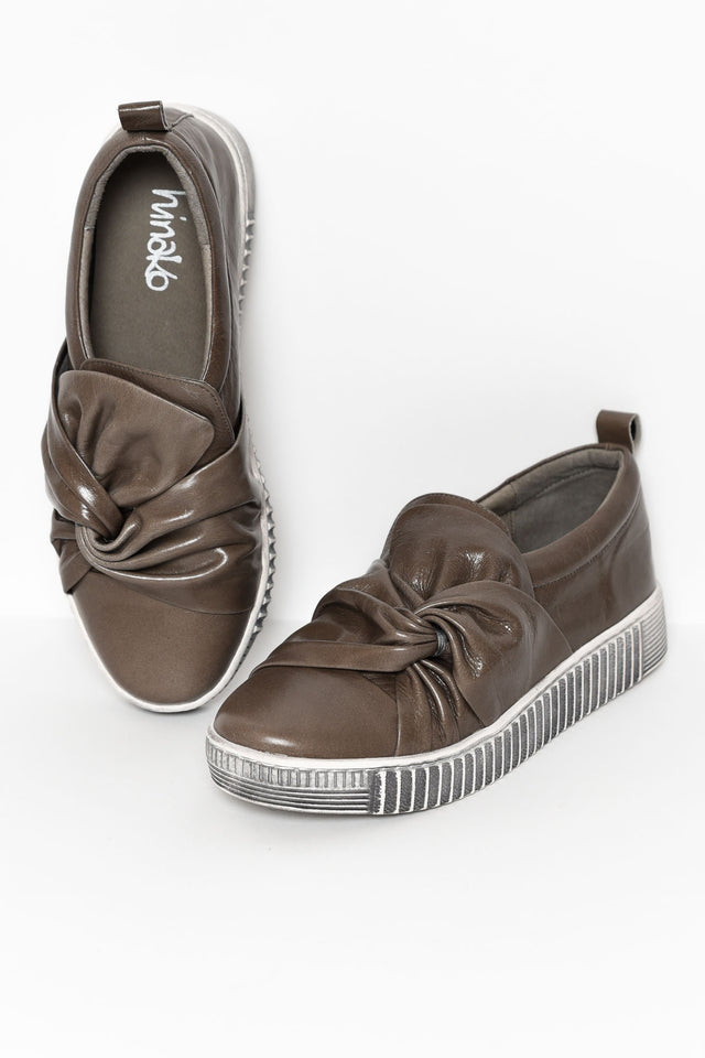 Bowie Taupe Slip On Loafer