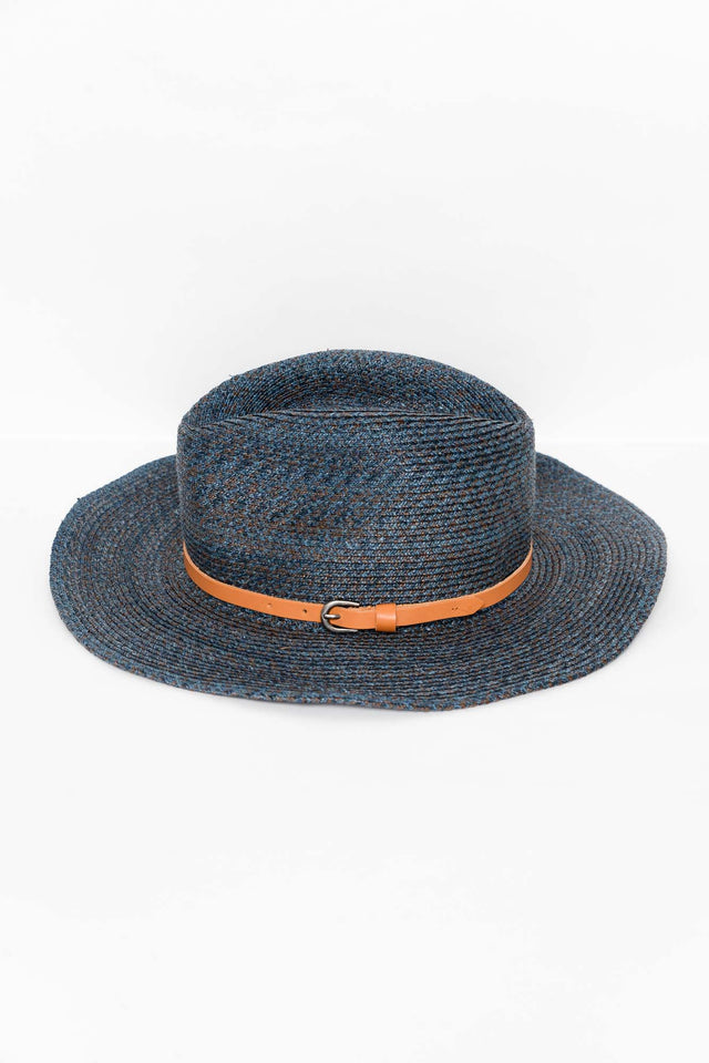 Bruny Blue Raffia Cowboy Hat