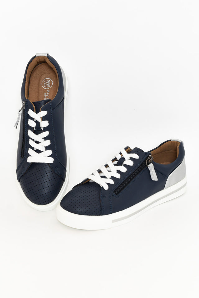 Carissa Navy Silver Sneaker