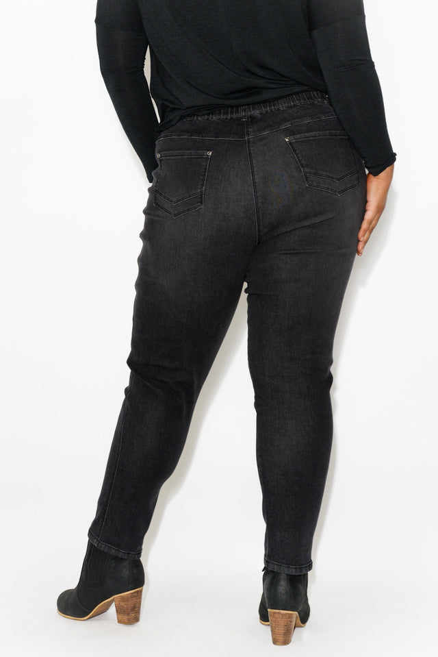 Courtney Black Denim Stretch Jeans image 7