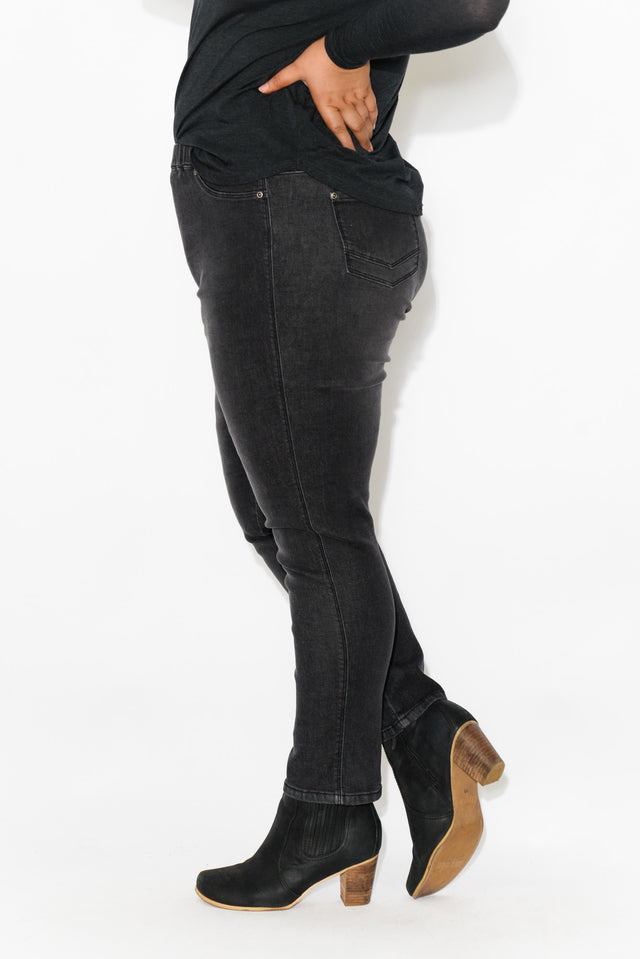Courtney Black Denim Stretch Jeans image 6