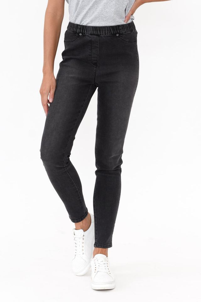 Courtney Black Denim Stretch Jean