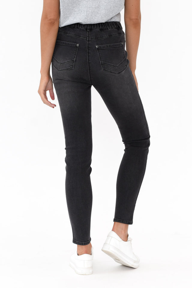 Courtney Black Denim Stretch Jeans image 4